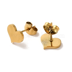 Серьги-гвоздики из нержавеющей стали 304 с вакуумным покрытием PVD EJEW-Z040-51G