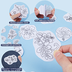 Эскиз водорастворимого средства для вышивания ПВА DIY-WH0514-019