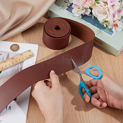 2.5 м односторонние ленты из искусственной кожи личи SRIB-WH0011-269C