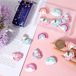 16шт 8 стиля пищевых экологически чистых силиконовых бусин&nbsp;SIL-SC0001-51