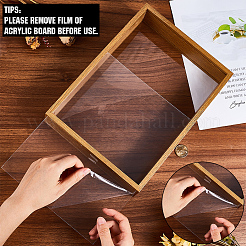 Прямоугольная деревянная подставка для фоторамки&nbsp;AJEW-WH20003-11B