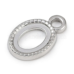 Оправы для подвесок из нержавеющей стали 304 в виде кабошонов&nbsp;STAS-B092-01P