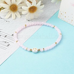 Стеклянные бусины растянуть браслеты&nbsp;BJEW-JB06576-01