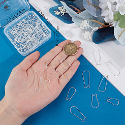 80 шт. 4 стиля фурнитуры для сережек-колец из нержавеющей стали 304 STAS-BBC0005-93