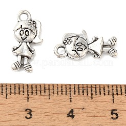 Маленькая девочка тибетский стиль сплава цинка подвески TIBEP-Q033-107