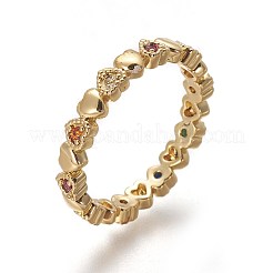 Кубического циркония кольца RJEW-P074-08G