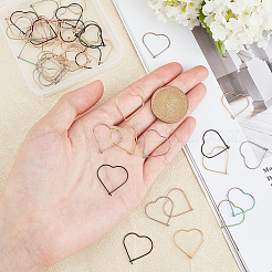 50 шт. 5-цветная вакуумная PVD-покрытие из нержавеющей стали 304 фурнитура для сережек-колец STAS-UN0023-09