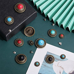 12 стиль сплава ремесло цельная винтовая заклепка BUTT-CA0001-18