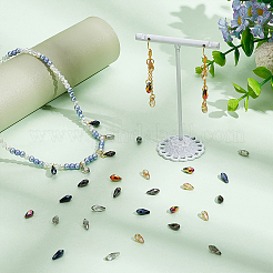 100шт 5 цвета гальванические стеклянные бусины EGLA-PH0001-49