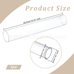 Прозрачная акриловая труба жесткая круглая труба&nbsp;AJEW-WH0324-76C
