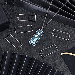 16 шт. подвески из нержавеющей стали 304 с открытой задней частью FIND-UN0002-27B