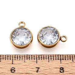 Подвески из нержавеющей стали 304 и кубического циркония&nbsp;STAS-T073-70B-G