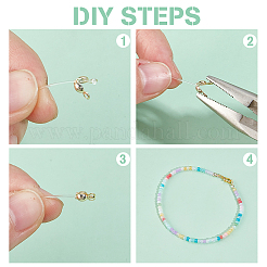 200 шт. латунные наконечники для бусин&nbsp;KK-DR0001-30B