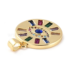 Латунные микро проложить кубического циркония подвески ZIRC-P092-033G-RS