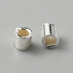 925 серебро бусы трубка FIND-WH0419-13