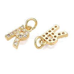 Латунные микропаве прозрачные кубические циркониевые подвески KK-ZX025-07R
