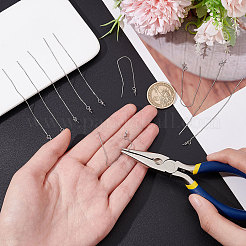 10 шт. латунные серьги-гвоздики&nbsp;KK-BBC0004-09P