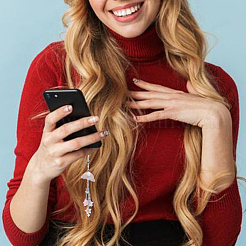 4 шт. акриловые и стеклянные ремешки для мобильных телефонов&nbsp;HJEW-DR00060