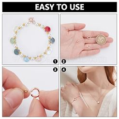 925 застежка-кольцо из стерлингового серебра с открытыми соединительными кольцами&nbsp;STER-GO0001-04RG