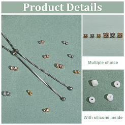 24шт 6 стиля латунные бусины FIND-PH0021-49