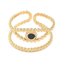 Кольца-манжеты из нержавеющей стали 304 с ионным покрытием (IP)&nbsp;RJEW-L107-054G-02