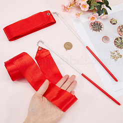 Танцевальные ленты из поликоттона с железной палочкой&nbsp;AJEW-WH20010-28