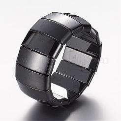 Магнитный гематит браслеты простирания&nbsp;BJEW-D426-02