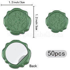 50шт. клейкие восковые наклейки DIY-CP0010-16C