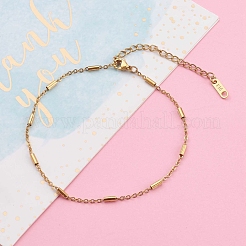 Браслеты на ногу из нержавеющей стали 304 с цепочками X-AJEW-AN00392-02