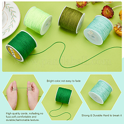 4 рулон 4-х цветных нейлоновых ниток нейлоновая нить для бисероплетения и изготовления украшений NWIR-PH0001-93