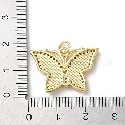 Латунные микропаве прозрачные подвески с фианитом KK-C045-03A-G