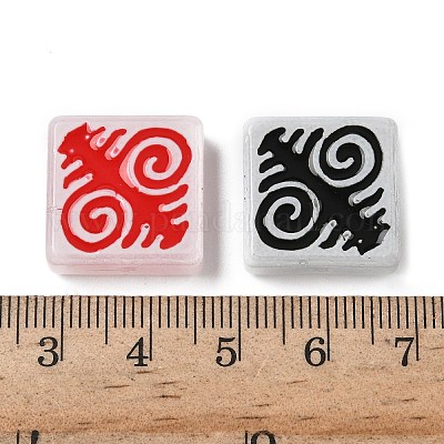 Выпечка окрашенные стеклянные бусины LAMP-D003-05-1