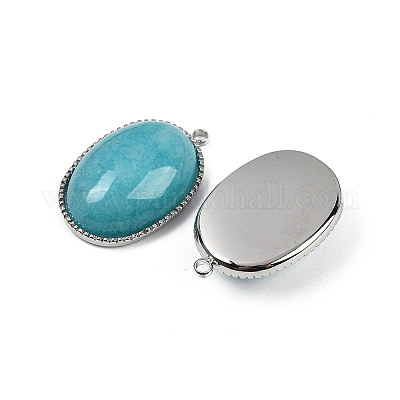 Крашеные натуральный белый нефрит подвески STAS-F322-15P-03-1