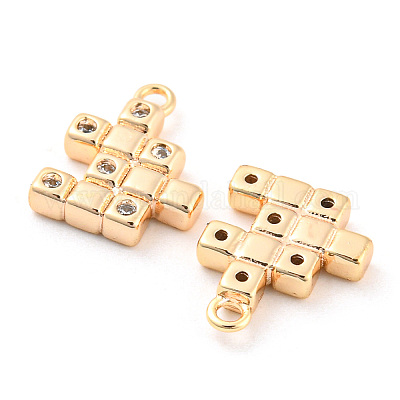 Латунные микро проложить кубического циркония подвески KK-E090-36G-1