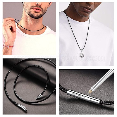 2 шт. 2-цветный полиэстеровый вощеный шнур для изготовления ожерелий MAK-SC0001-13B-1