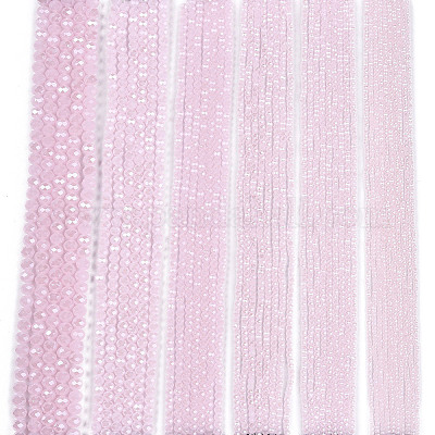 Стеклянные бусины с гальваническим покрытием  EGLA-A044-J3mm-A02-1