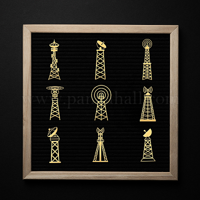 Никелевые декоративные наклейки DIY-WH0450-173-1