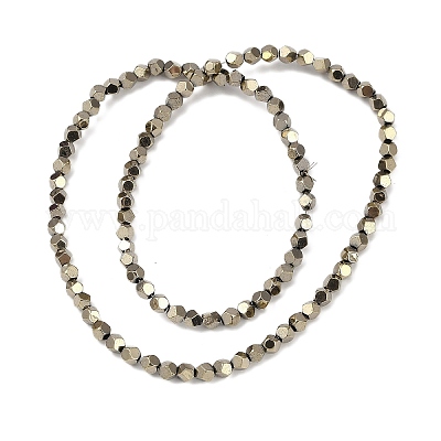 Гальванические нити из синтетических немагнитных гематитовых бусин G-A234-G03-01C-1