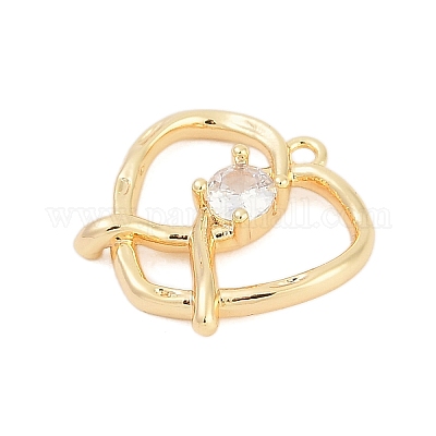 Латунные микро проложить кубического циркония подвески ZIRC-P122-01D-G01-1