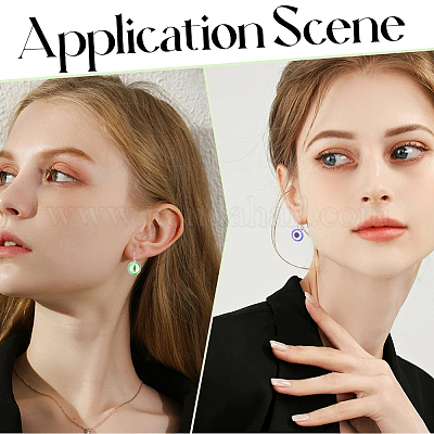 60 шт. застежка для сережек из нержавеющей стали 304 STAS-SC0010-25-1