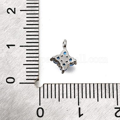 Латунные микро проложить кубического циркония подвески KK-D356-07A-P-1