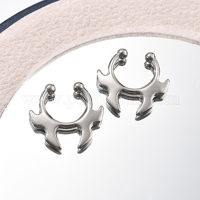 Зажим для кольца в носу из нержавеющей стали 304 AJEW-A062-05P-01-1