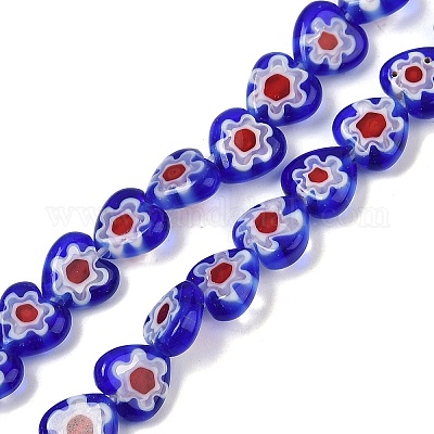 Ручной работы millefiori стеклянные бусины нитки LAMP-G166-15A-1