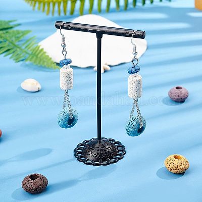 Европейские бусины из натуральной лавы G-NB0001-58-1