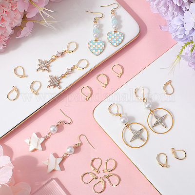 60 шт. фурнитура для сережек из нержавеющей стали 304 STAS-SC0007-65-1