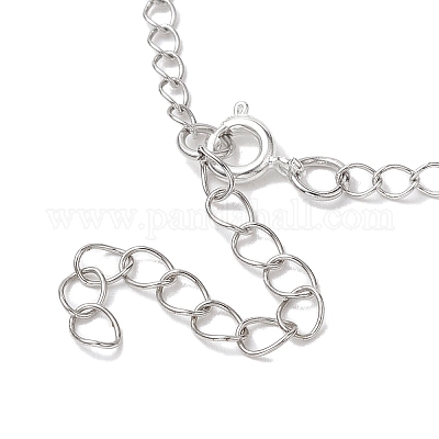 Ожерелье из стекла и сплава с подвеской в виде слова навсегда в моем сердце NJEW-JN04697-03-1