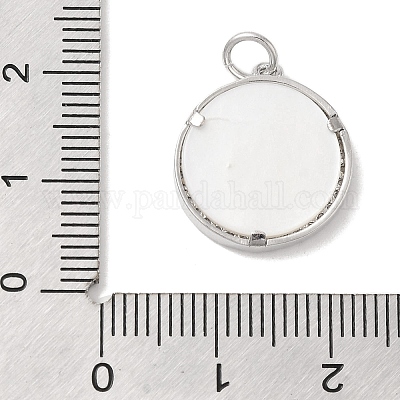 Латунные микропаве прозрачные подвески с фианитом KK-Z073-23P-1