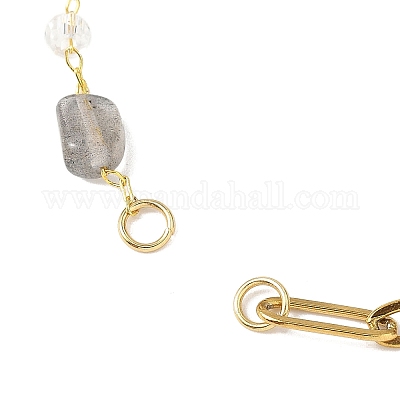 Изготовление браслета-цепочки из скрепок из нержавеющей стали 304 AJEW-JB01434-02-1