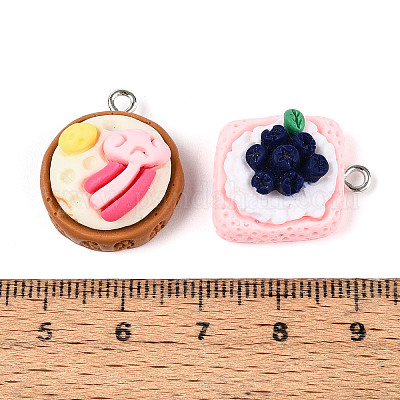 Подвески из непрозрачной смолы RESI-N050-08P-1