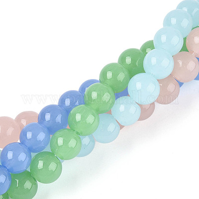 Стеклянные бусины GLAA-N058-4mm-C01-1